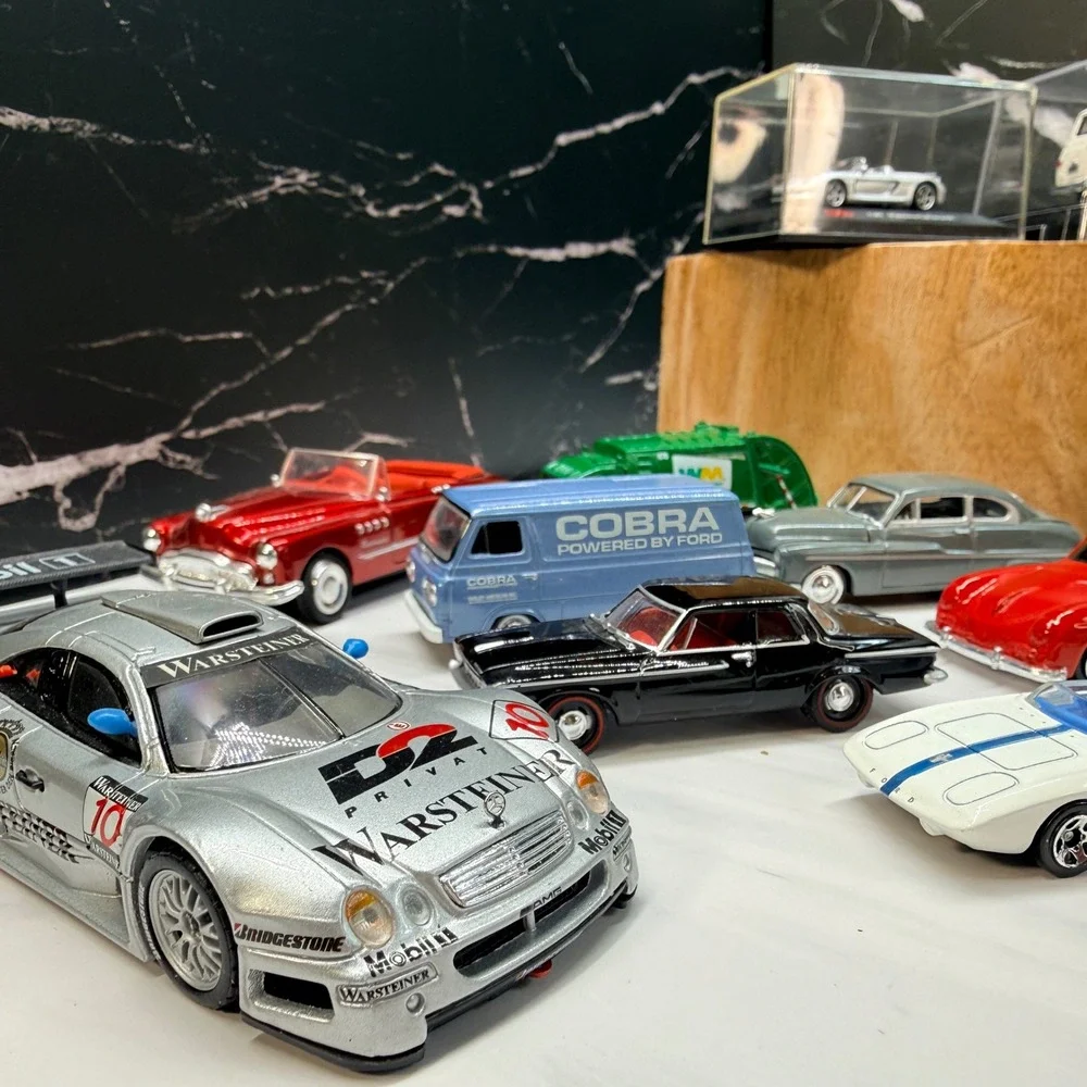 Mixed Diecast Car Lot 20pc Mercedes Porsche Ford Coca-Cola Vintage Models